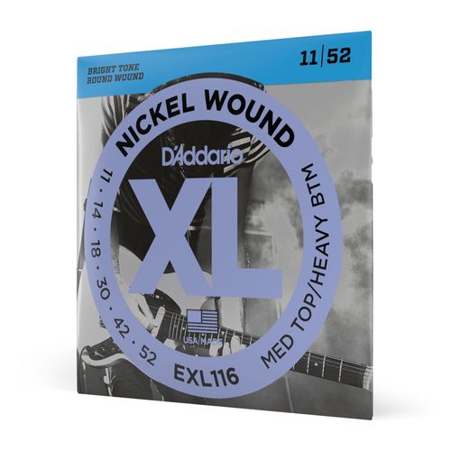 Encordoamento Para Guitarra 11-52 D'Addario XL Nickel EXL116