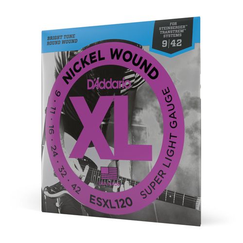 Encordoamento Para Guitarra 09-42 D'Addario XL Nickel ESXL120
