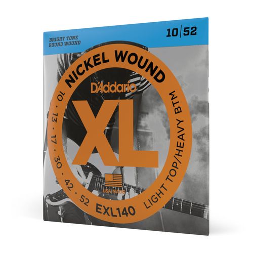 Encordoamento Para Guitarra 10-52 D'Addario XL Nickel EXL140