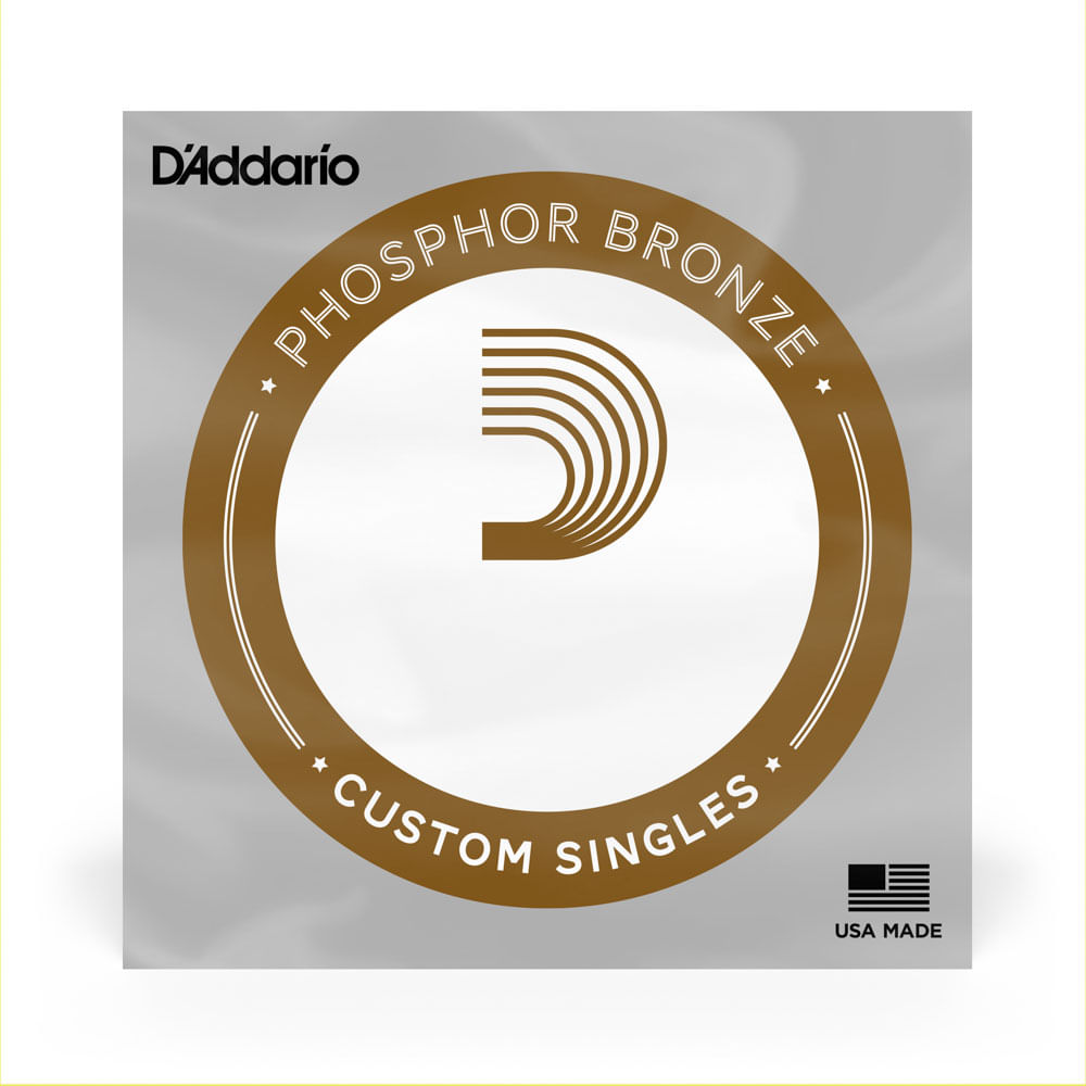 Corda Avulsa Para Baixolão 5 Cordas .130 DAddario Phosphor Bronze PBB130