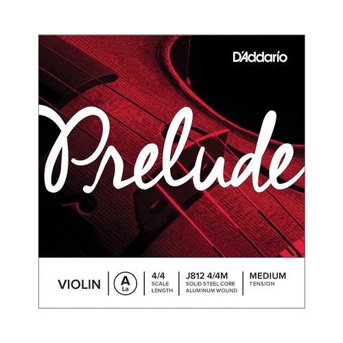 Corda Avulsa Para Violino LÁ Tensão Média D'Addario Prelude J812 4/4M
