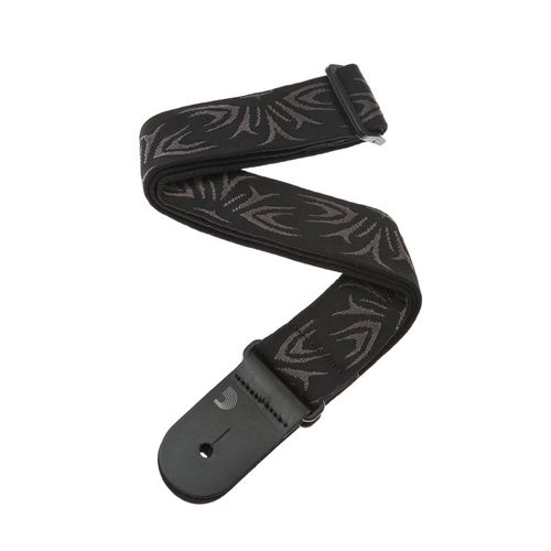 Correia Para Instrumentos Tecido Tatuagem Preta e Cinza D'Addario 50F078