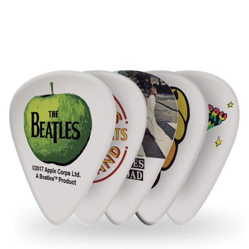 Palheta Para Instrumentos .70mm Média Albums (10 Unidades) D'Addario The Beatles Collection 1CWH4-10B3