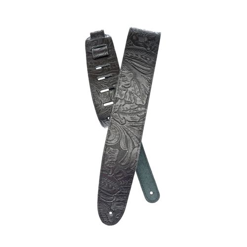 Correia Para Instrumentos Couro Texturizado Em Relevo Preta D'Addario 25LE00