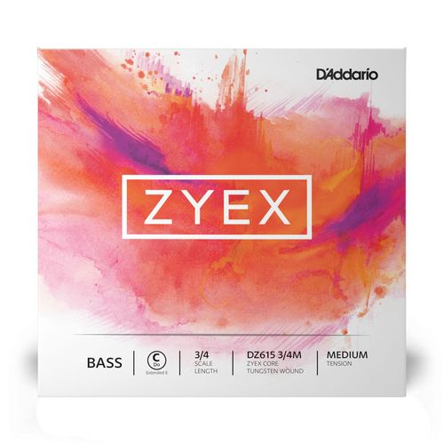 Corda Avulsa Para Contrabaixo Acústico DÓ Tensão Média D'Addario Zyex DZ615 3/4M