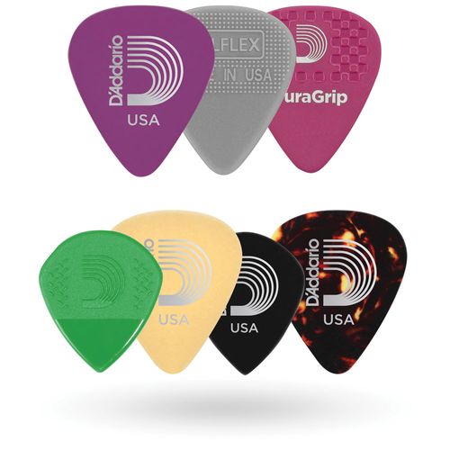 Palheta Para Instrumentos Sortidas 1.0mm Pesada (7 Unidades) D'Addario 1XVP6-5