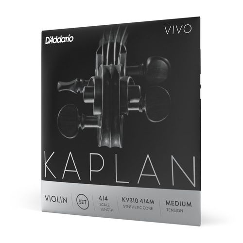 Encordoamento Para Violino Tensão Média D'Addario Kaplan Vivo KV310 4/4M