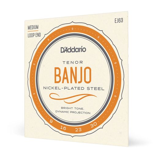 Encordoamento Para Banjo Tenor Laço D'Addario Nickel Plated Steel EJ63