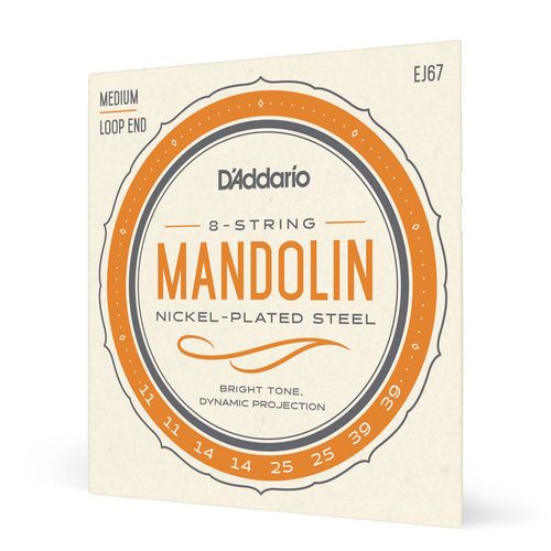 Encordoamento Para Bandolim 11-39 Laço D'Addario Nickel Plated Steel EJ67