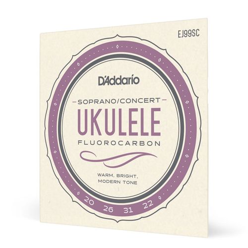 Encordoamento Para Ukulele Soprano/Concerto D'Addario Pro-Arté Carbon EJ99SC