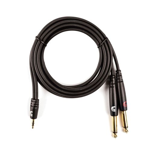 Cabo Para Audio 1,82m Com 1 Saída P2 1/8" E 2 Entradas P10 1/4" D'Addario Custom PW-MPTS-06