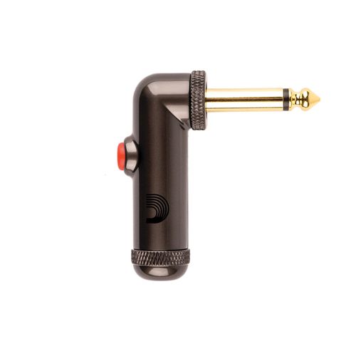 Plugue Para Pedaleira P10 90º Com Travamento D'Addario DIY PW-AGRAP-2
