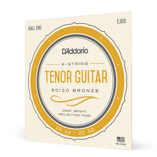 Encordoamento Para Violão Tenor Aço Bolinha D'Addario Bronze 80/20 EJ66