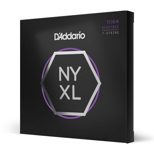 Encordoamento Para Guitarra 7 Cordas 11-64 D'Addario NYXL1164