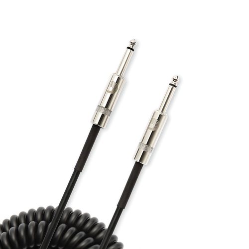 Cabo Para instrumentos Espiralado Preto 9,14m D'Addario Custom Coiled PW-CDG-30BK