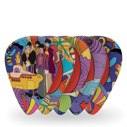 Palheta Para Instrumentos 1.0mm Pesada Yellow Submarine (10 Unidades) D'Addario The Beatles Collection 1CWH610B7