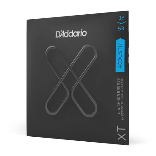 Encordoamento Para Violão Aço Revestida 12-53 D'Addario XT Phosphor Bronze XTAPB1253