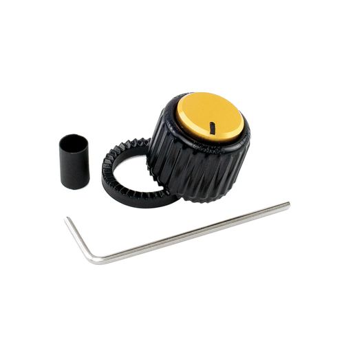 Knob De Plástico Para Instrumentos E Periféricos Grande Preto/Dourado D'Addario LokNob PW-LNL-01BG