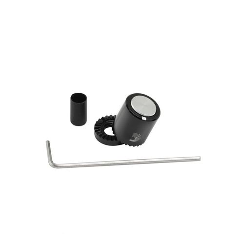 Knob De Alumínio Para Instrumentos E Periféricos Pequeno Preto/Prata D'Addario LokNob Pro PW-LNPS-01BS