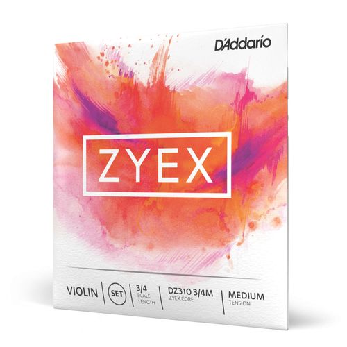 Encordoamento Para Violino Tensão Média D'Addario Zyex DZ310 3/4M