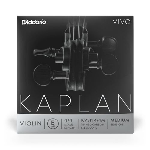 Corda Avulsa Para Violino MI Tensão Média D'Addario Kaplan Vivo KV311 4/4M