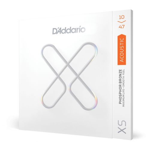 Encordoamento Para Violão Aço Revestido 10-47 Tensão Extra-Leve D'Addario XS Phosphor Bronze XSAPB1047