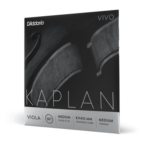 Encordoamento Para Viola De Arco Tensão Média Escala Média D'Addario Kaplan Vivo KV410 MM