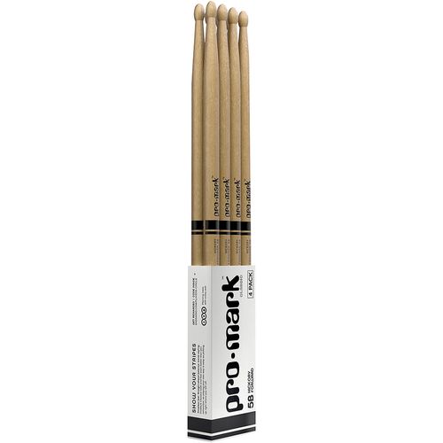 Baqueta 5B Ponta Madeira (4 Pares) ProMark American Hickory TX5BW-4P