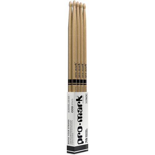 Baqueta 7A Ponta Madeira (4 Pares) ProMark American Hickory TX7AW-4P