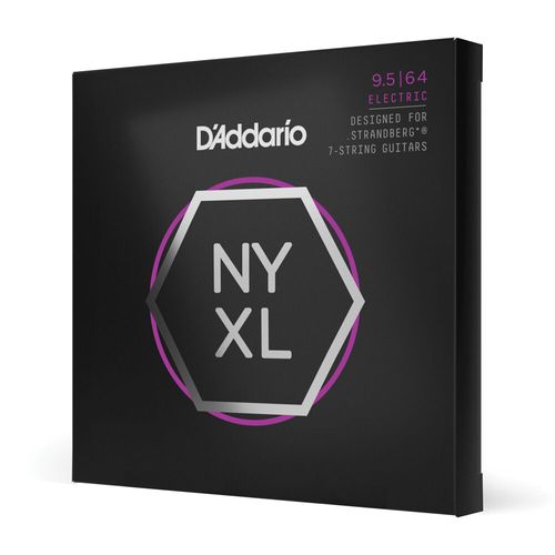 Encordoamento Para Guitarra 7 Cordas 9.5-64 (2 Bolinhas) D'Addario NYXL09564SB