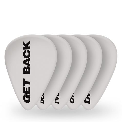 Palheta Para Instrumentos 1.0mm Pesada Get Back (10 unidades) D'Addario The Beatles Collection 1CWH6-10B8