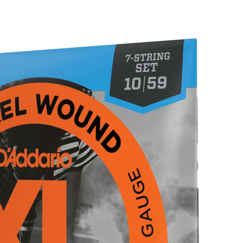 Encordoamento Para Guitarra 7-Cordas 10-59 D'Addario XL Encordoamento Para Guitarra 7-Cordas 10-59 D'Addario XL