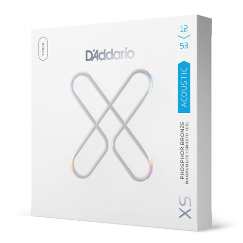 Encordoamento Para Violão Aço Revestido 12-53 Tensão Leve D'Addario Phosphor Bronze XSAPB1253