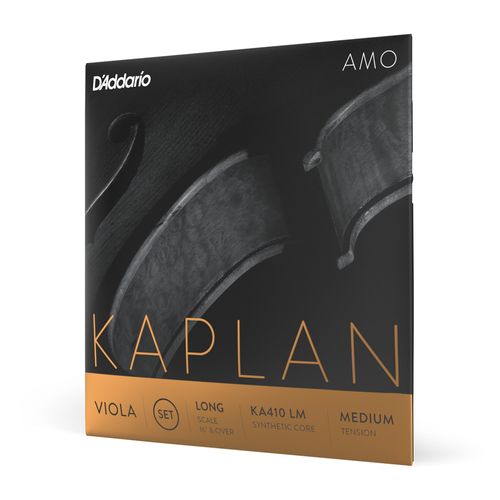 Encordoamento Para Viola De Arco Tensão Média Escala Longa DAddario Kaplan Amo KA410 LM