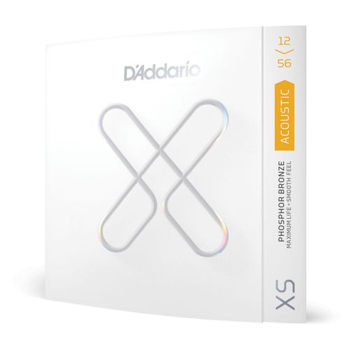 Encordoamento Para Violão Aço Revestido 12-56 Tensão Leve-Média DAddario Phosphor Bronze XSAPB1256