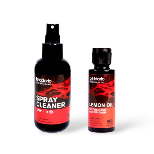 Kit Polidor Spray Shine D'Addario +  Óleo De Limão Para Limpeza D'Addario