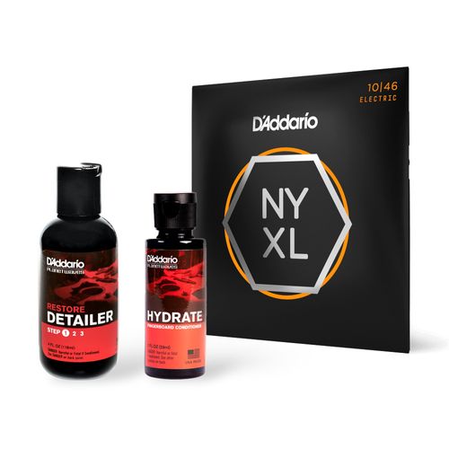 Kit Encordoamento Guitarra NYXL1046 + Condicionador + Polidor