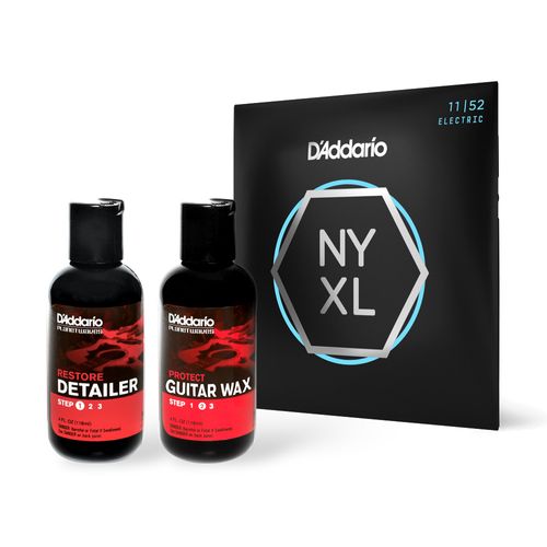 Kit Encordoamento Guitarra NYXL1152 + Cera Liquida PW-PL-02 + Polidor PW-PL-01