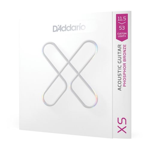 Encordoamento Para Violão Aço Revestido 11.5-53 Tensão Custom-Leve D'Addario XS Phosphor Bronze XSAPB11553