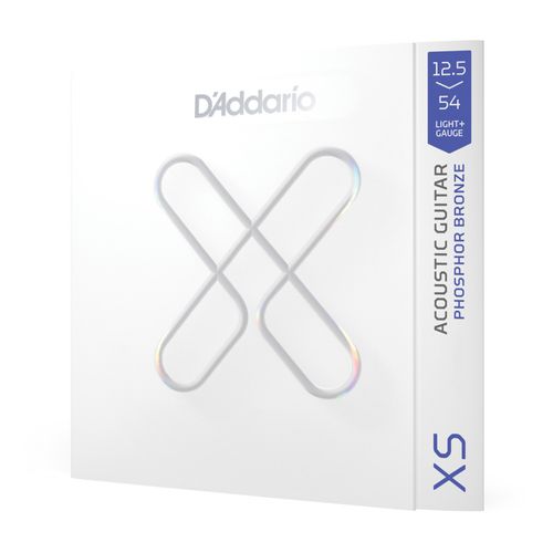 Encordoamento Para Violão Aço Revestido 12.5-54 Tensão Leve-Plus D'Addario XS Phosphor Bronze XSAPB12554