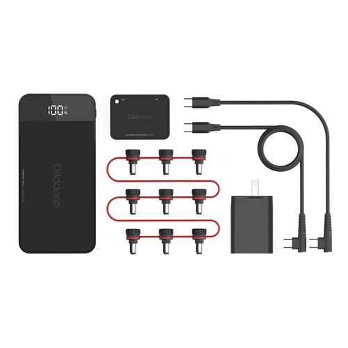 Kit Bateria Recarregável para Alimentação de Pedais D'Addario PW-XPNDPPBK-01