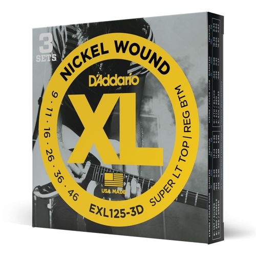 Encordoamento Guitarra 09-46 D'Addario XL Nickel EXL125